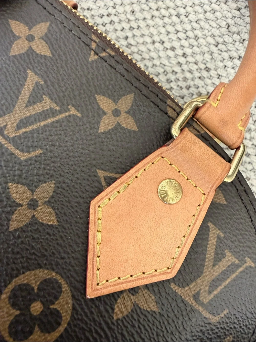 Louis Vuitton Monogram Alma BB Satchel in Brown and Tan - Picture 6 of 11